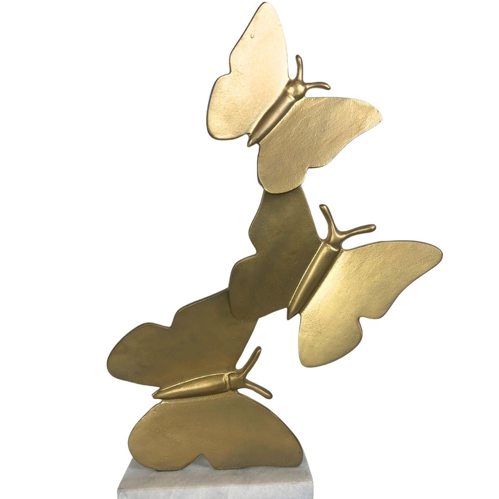 Escultura Mariposas Doradas