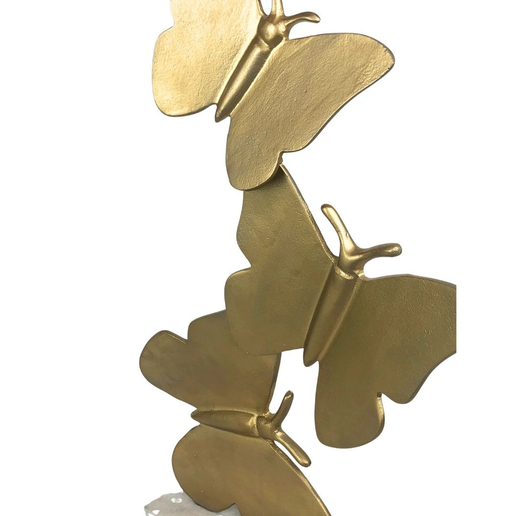 Escultura Mariposas Doradas