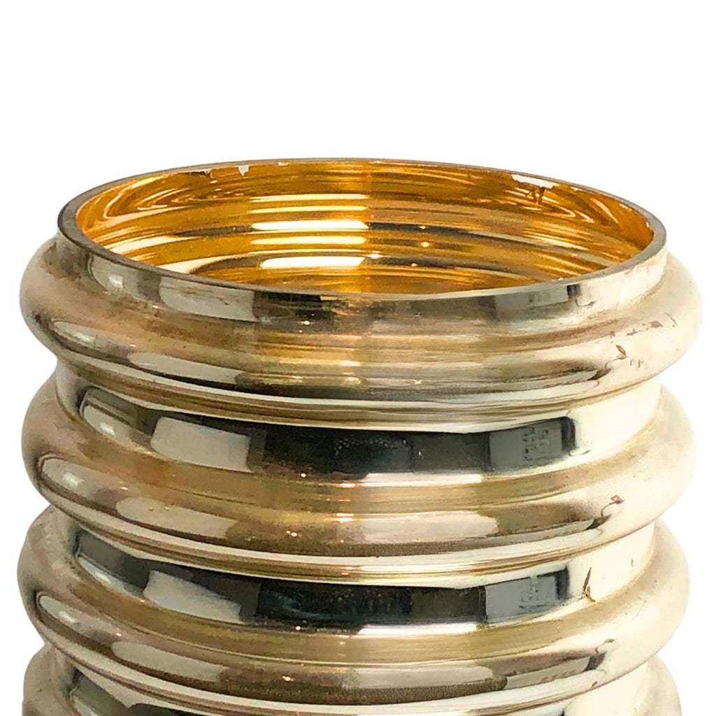 Jarrón con efecto anillos