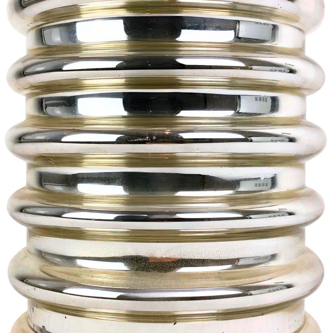 Jarrón con efecto anillos