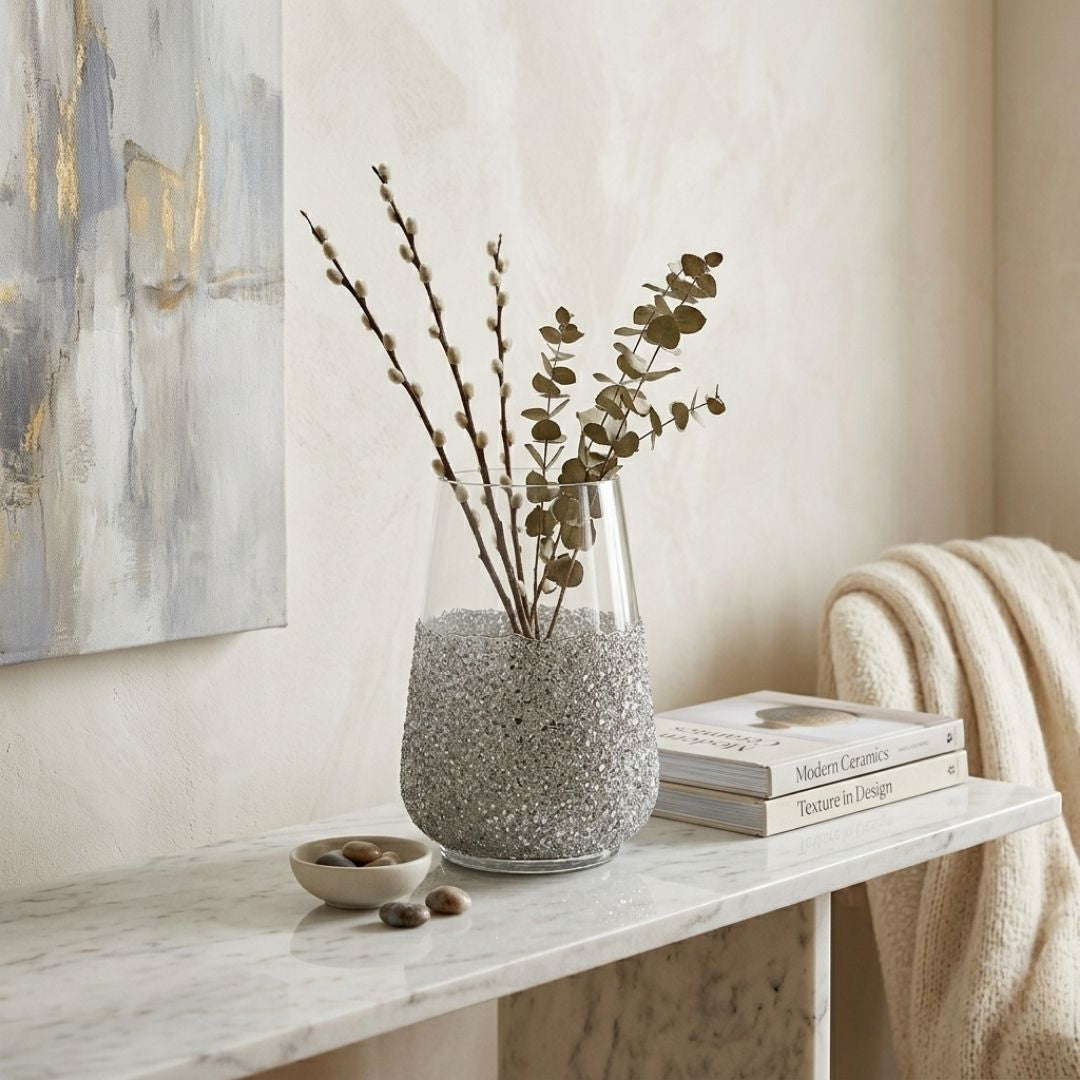 Base decorativo de vidrio