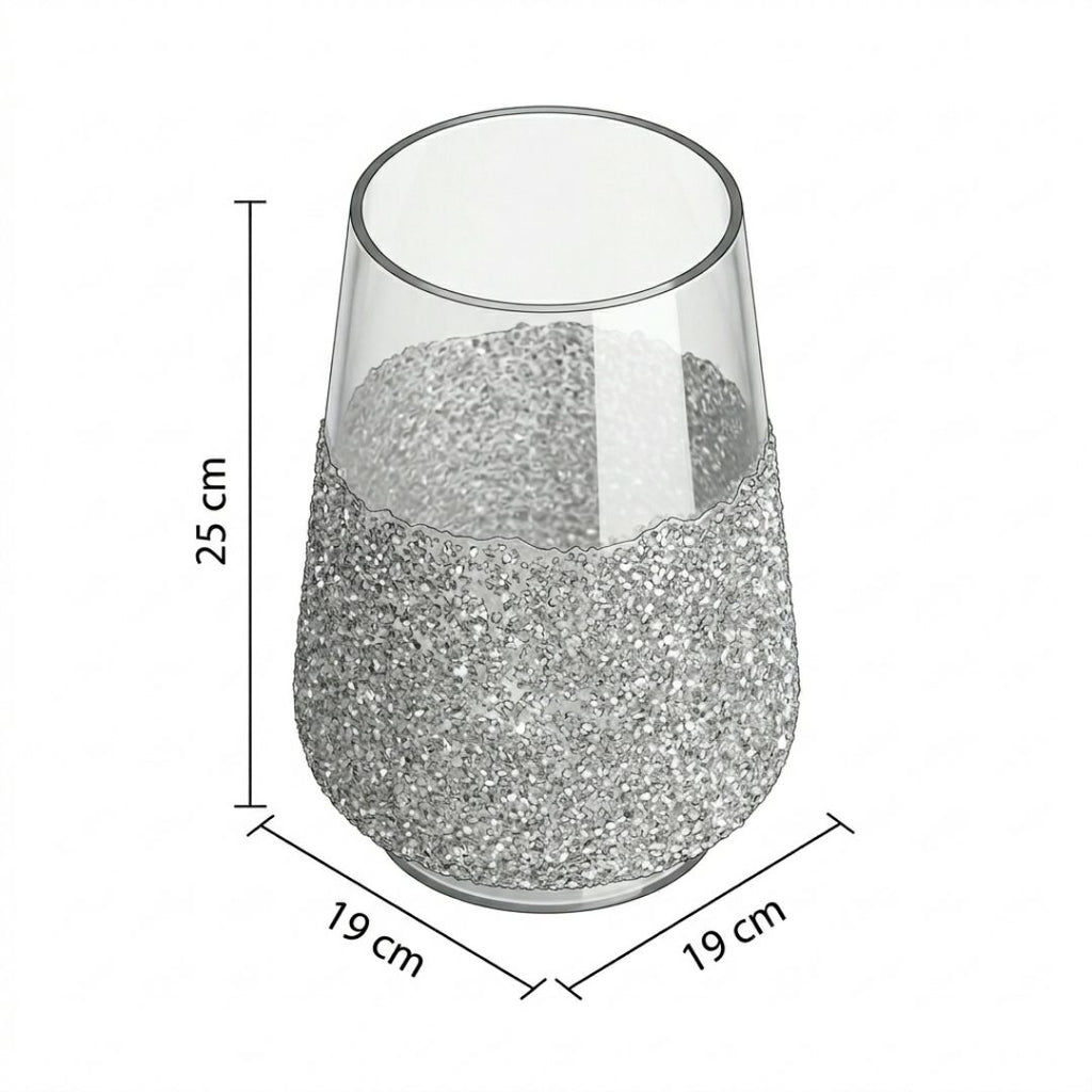 Base decorativo de vidrio