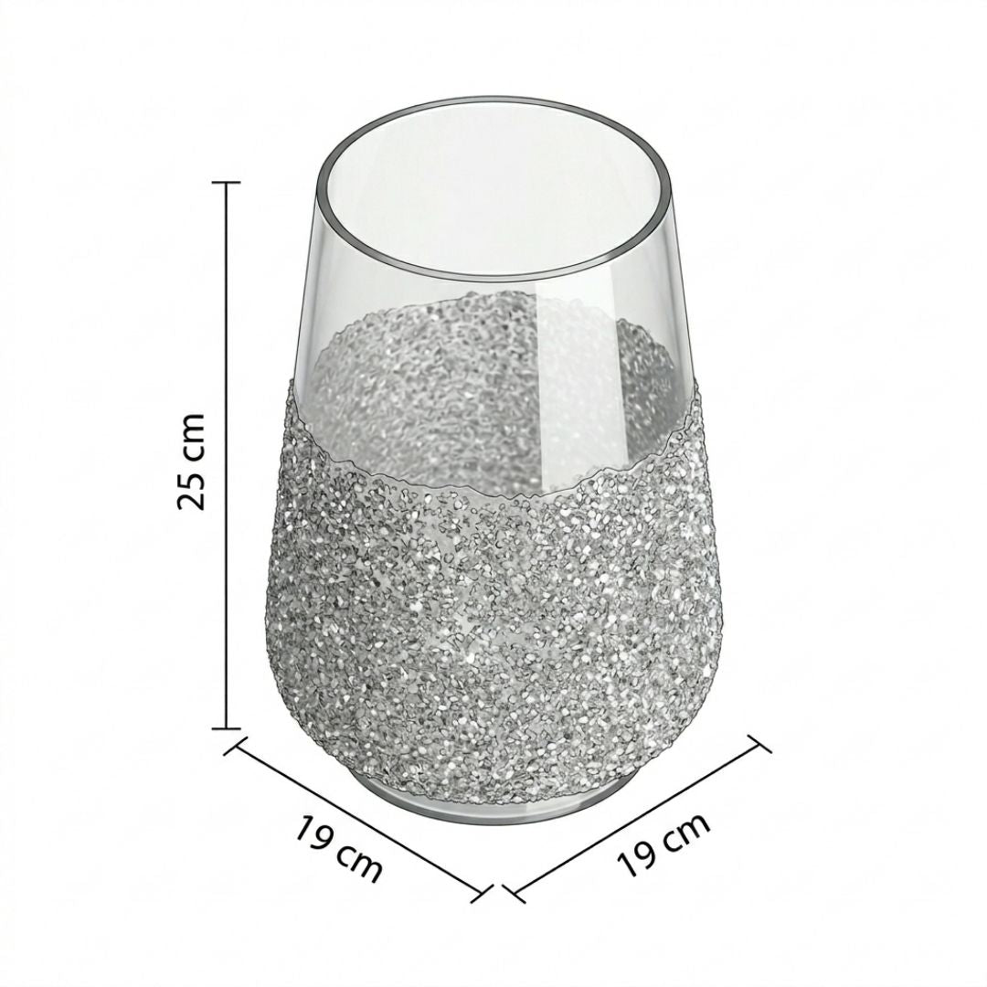 Base decorativo de vidrio