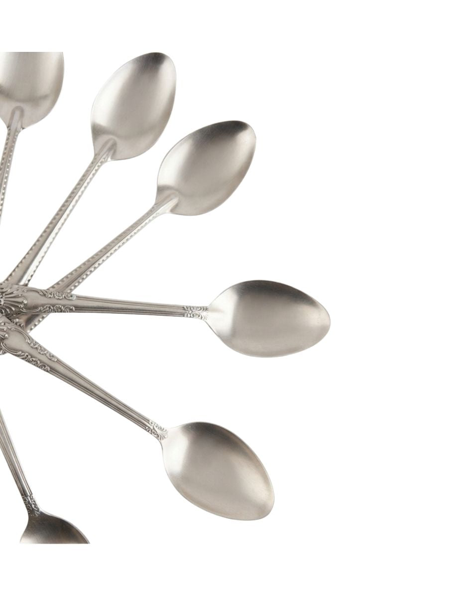 Set de 12 cucharas plateado