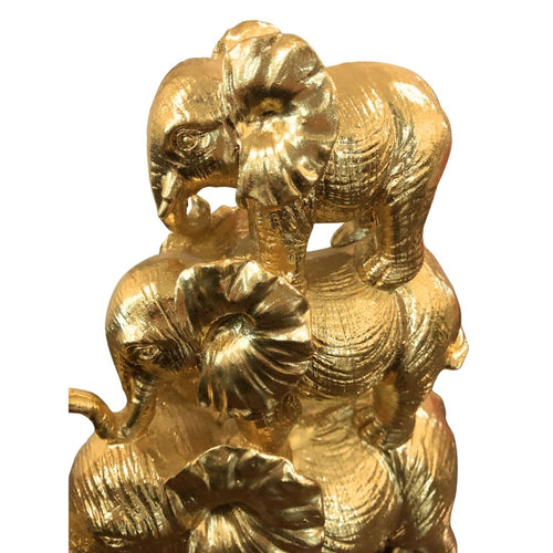 Elefante decorativo dorado
