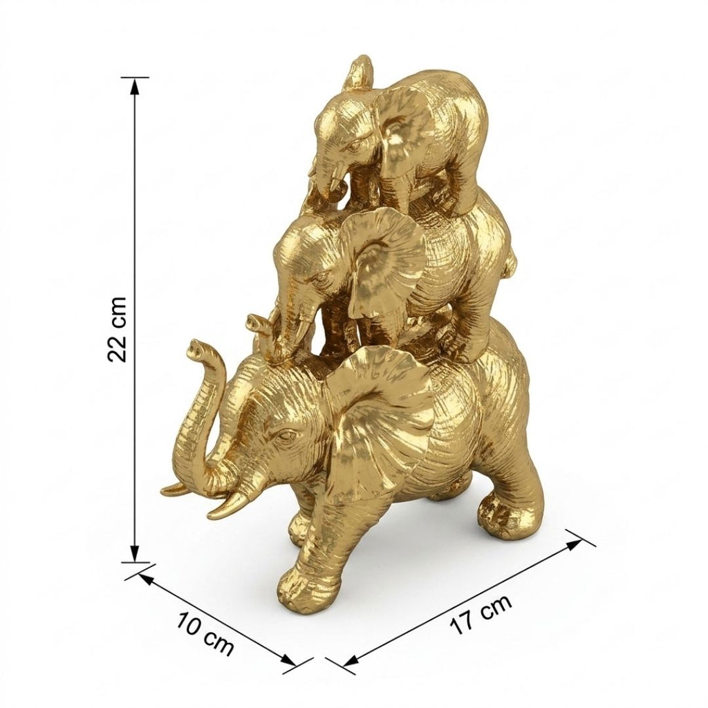 Elefante decorativo dorado