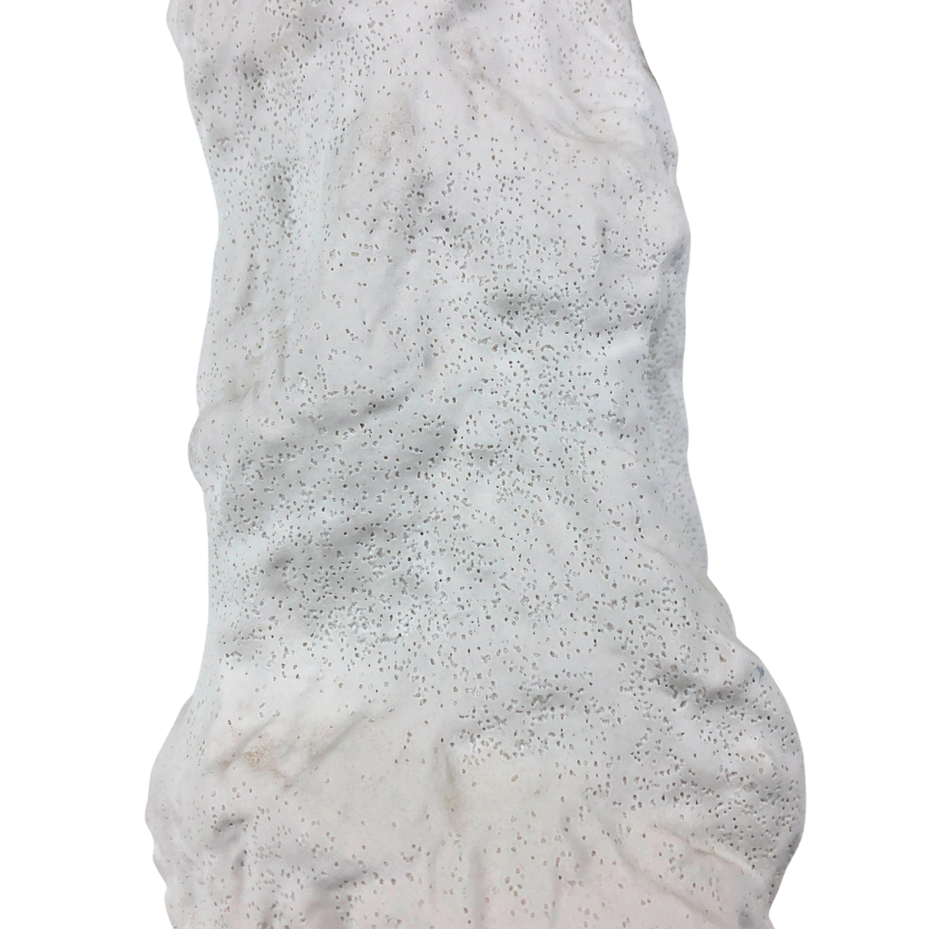 Jarrón textuarizado blanco
