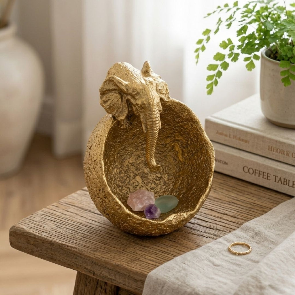 Figura Elefante Sagrado Zen dorado