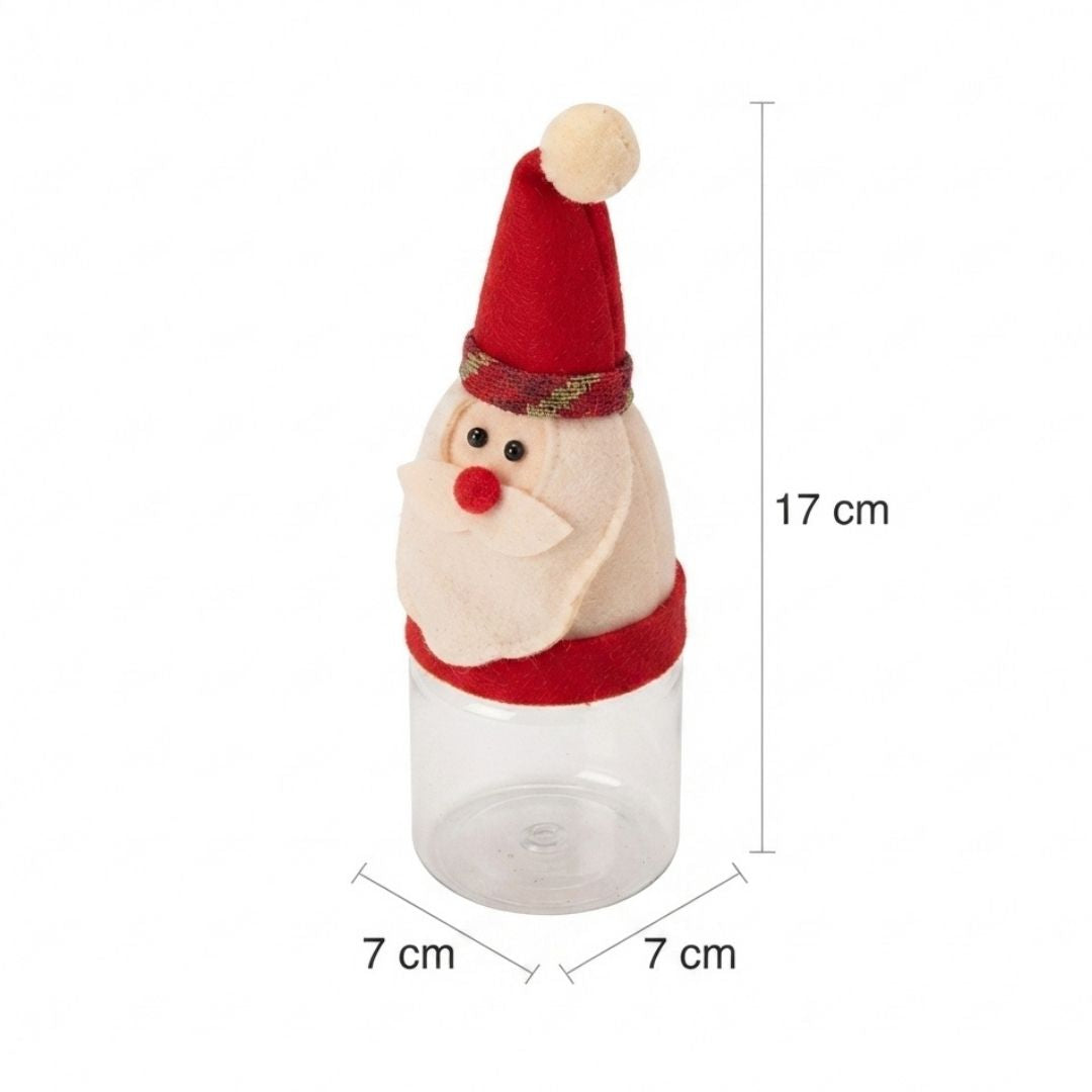 Tarro de dulces de plástico Santa Claus