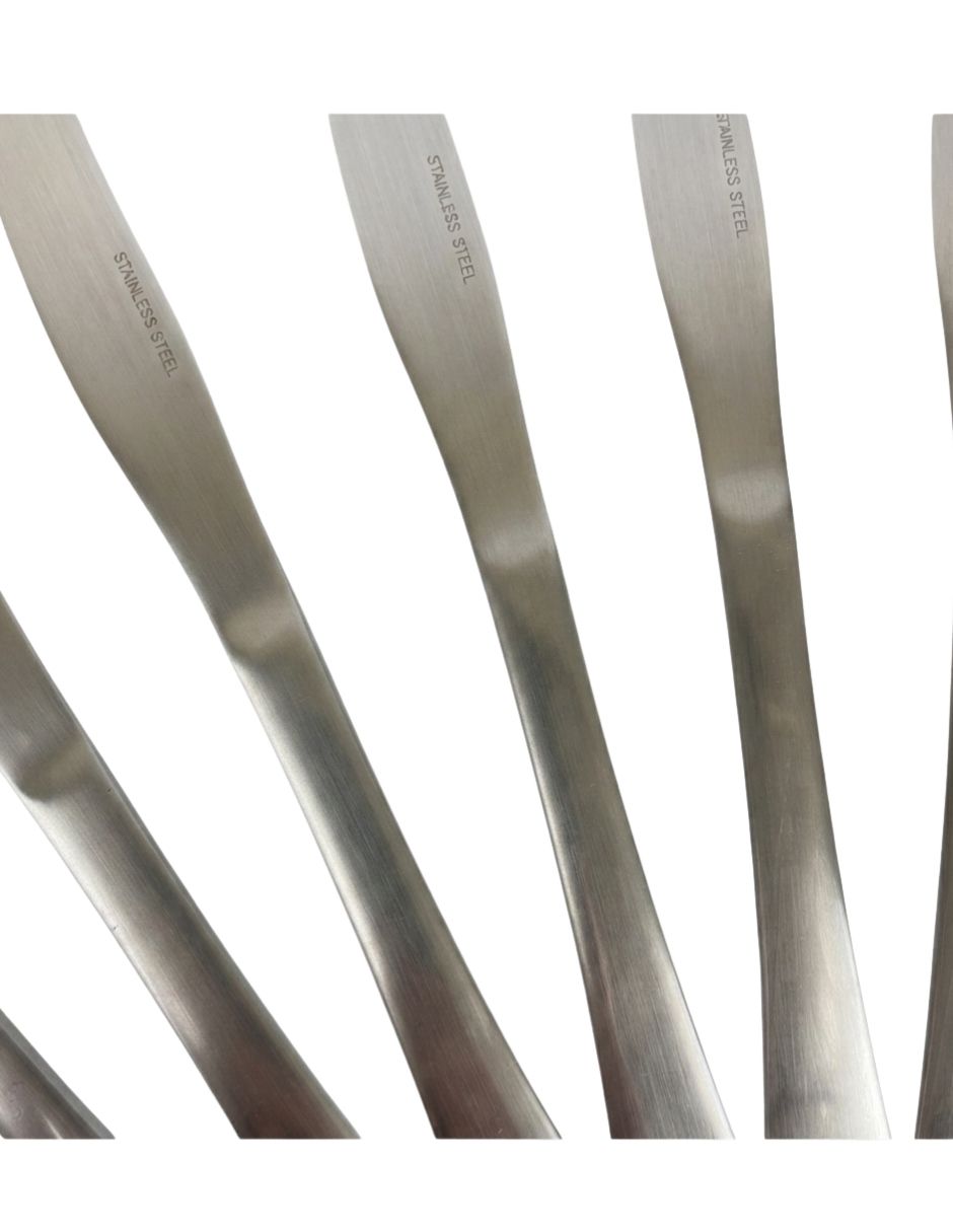 Set de 6 cuchillos plateado
