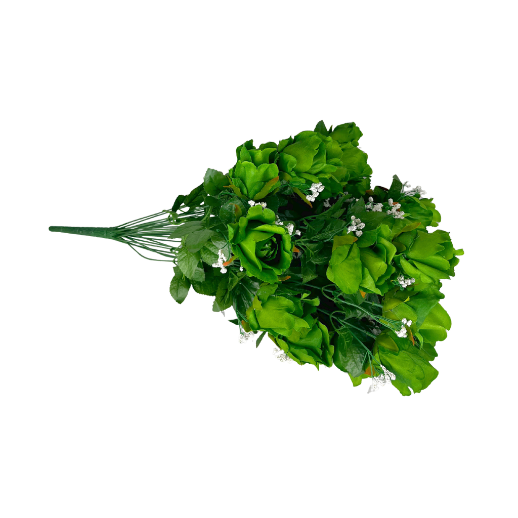 Ramo artificial rosas verde