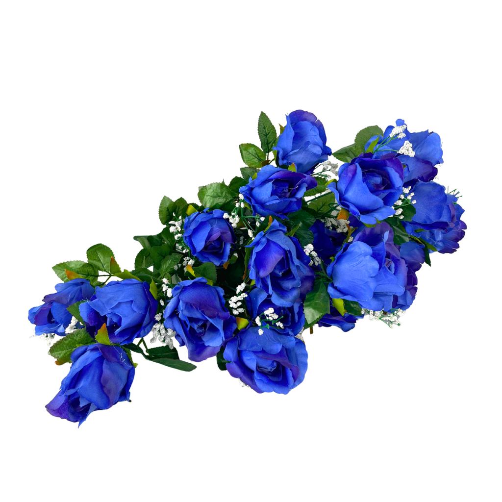 Ramo artificial rosa azul