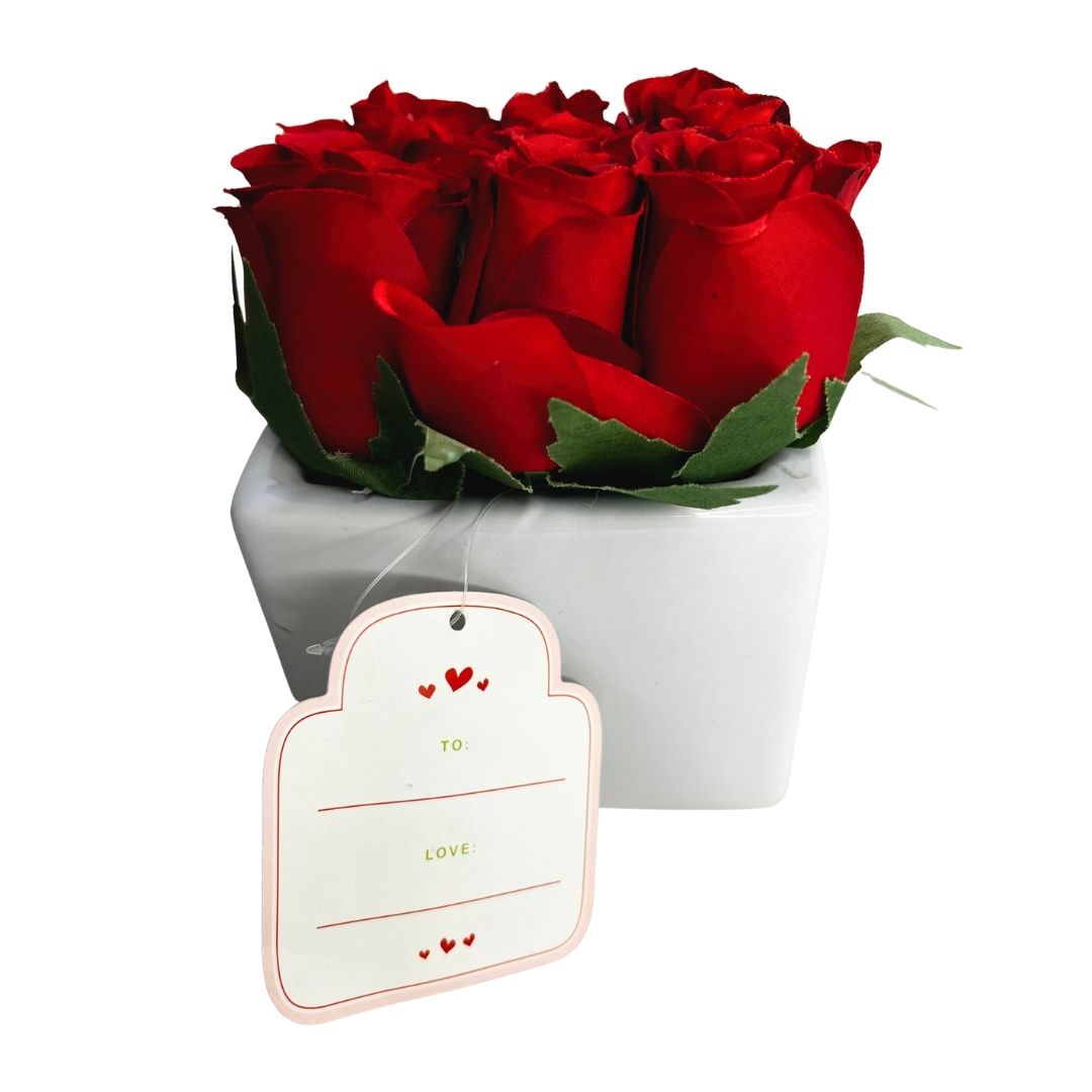 Arreglo de rosas rojas