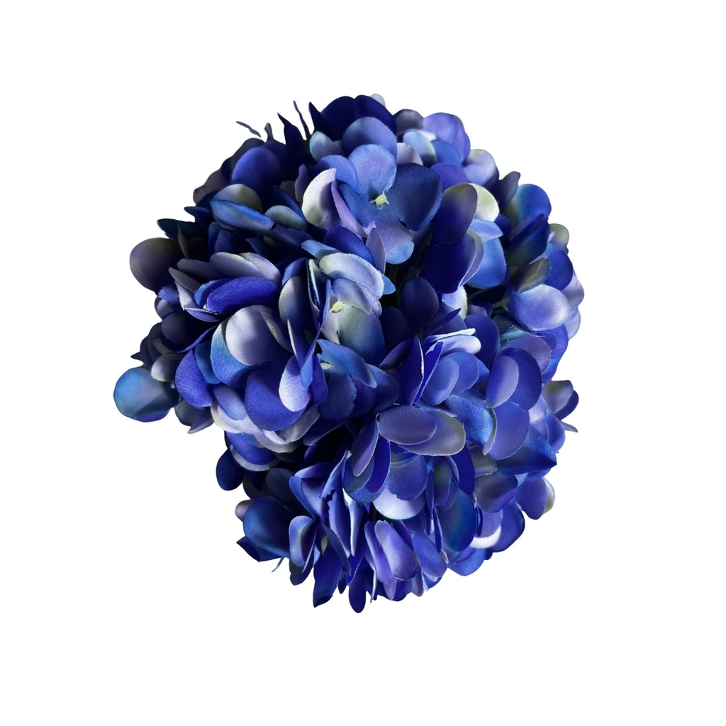 Set de 6 Flor hortensia azul artificial