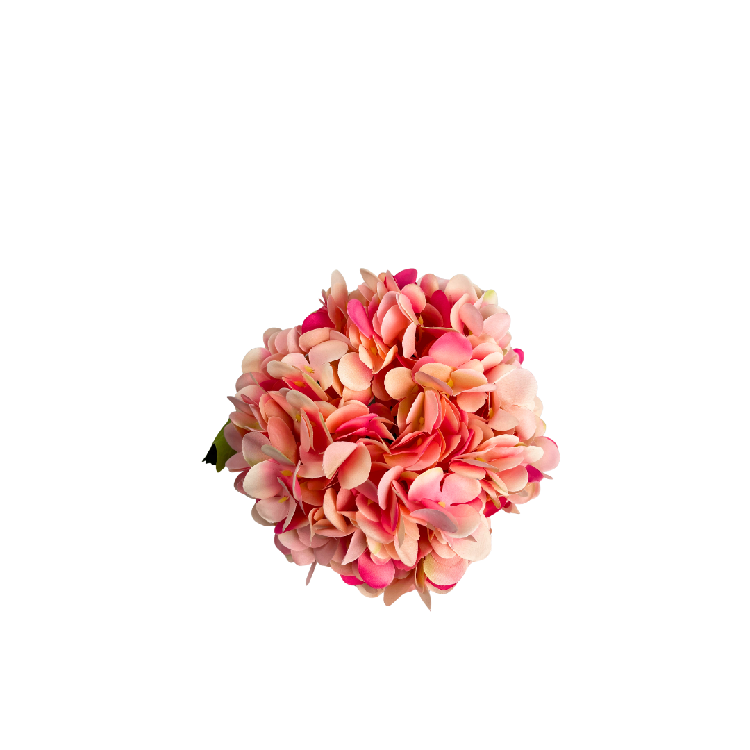 Set de 6 hortensia artificial rosa claro