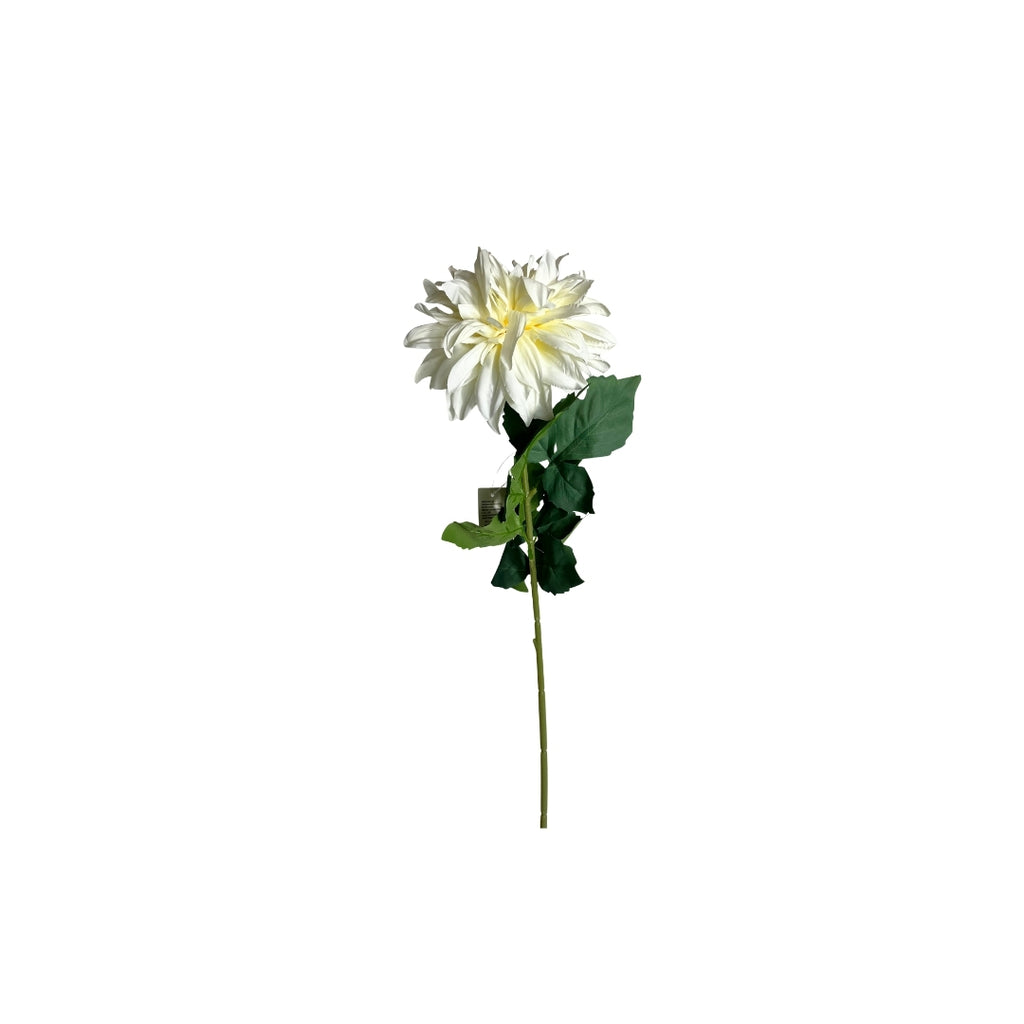 Set de 6 Flor dahlia blanca artificial