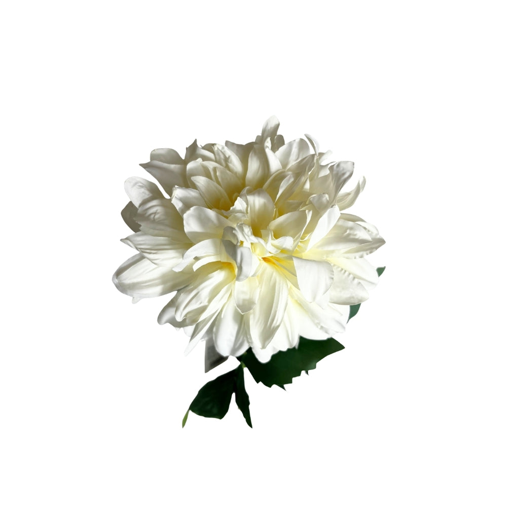 Set de 6 Flor dahlia blanca artificial