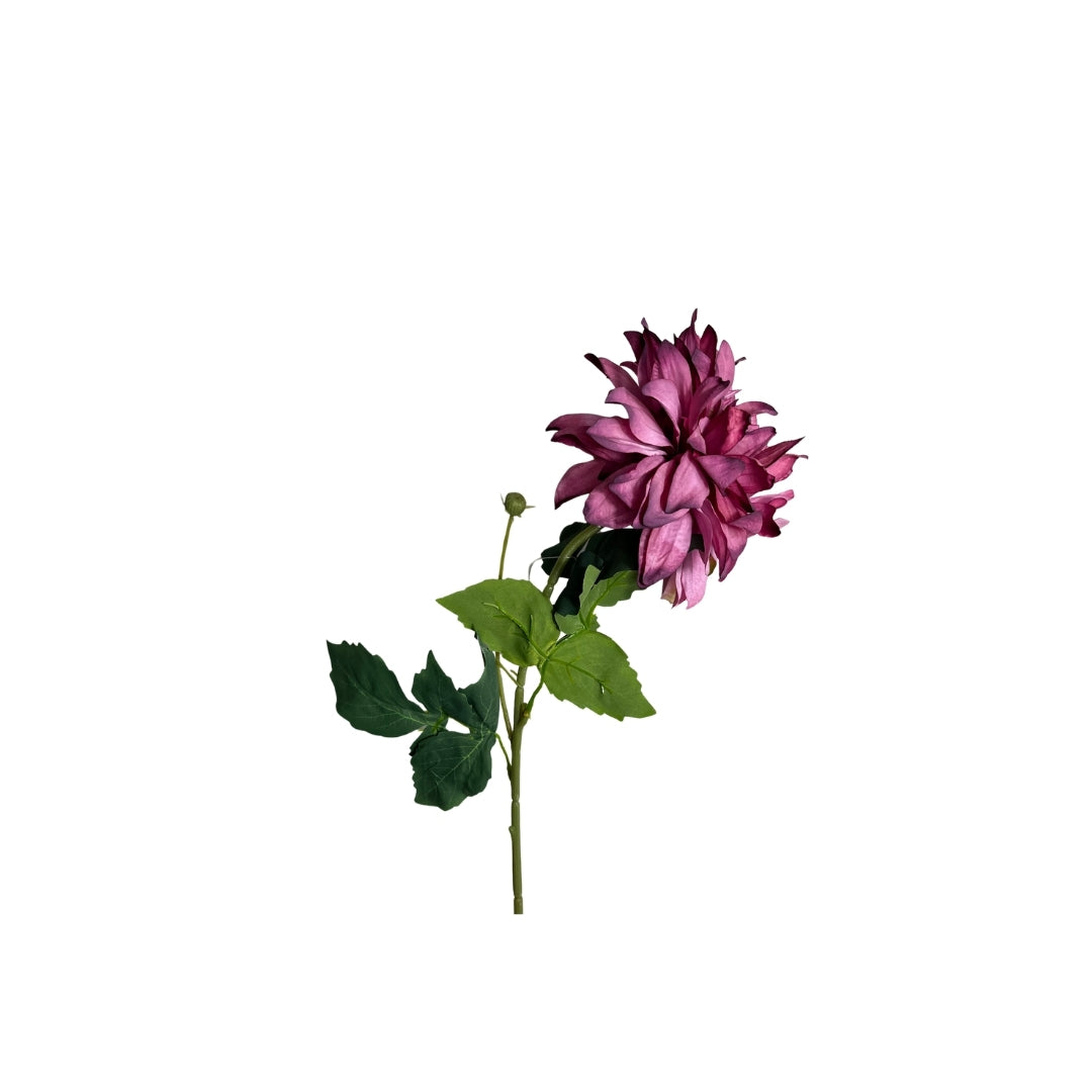 Set de 6 Flor Dahlia rosa artificial