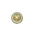 Set de 6 anillo para servilleta dorado