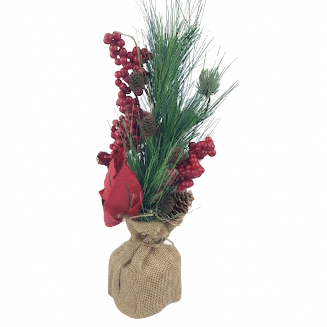 Mini árbol de navidad rústico