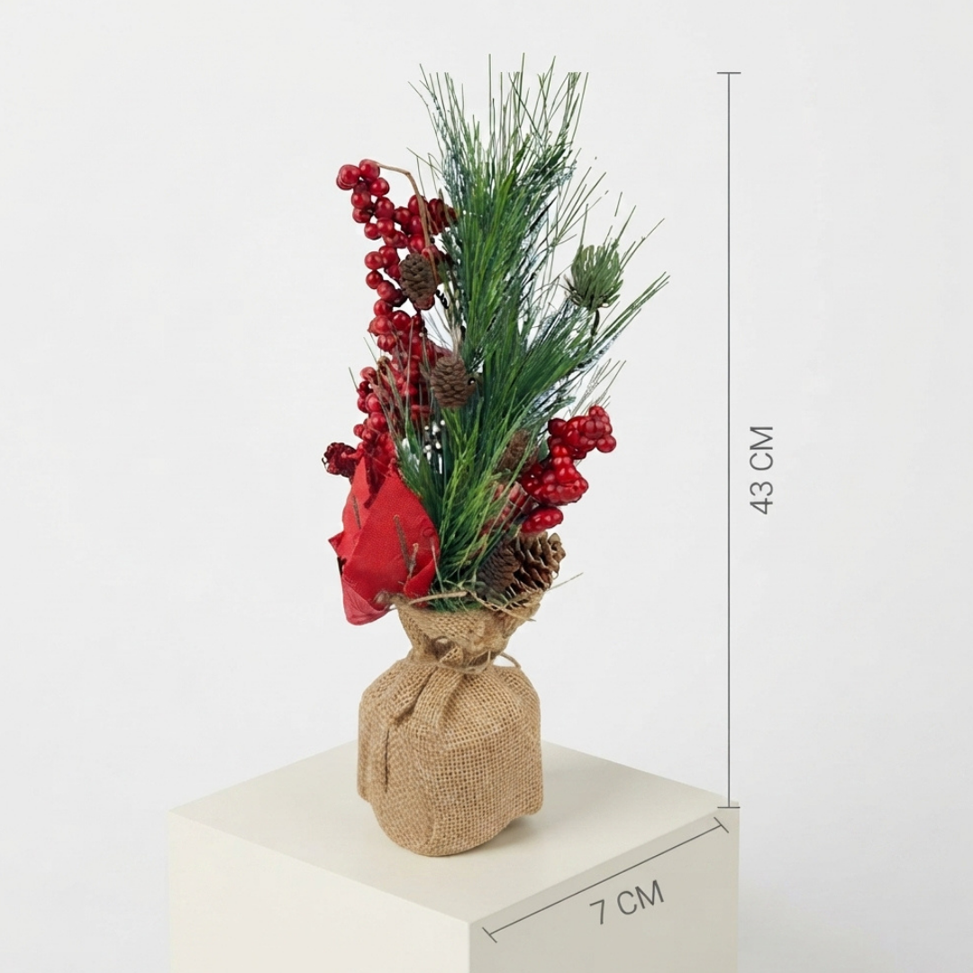 Mini árbol de navidad rústico