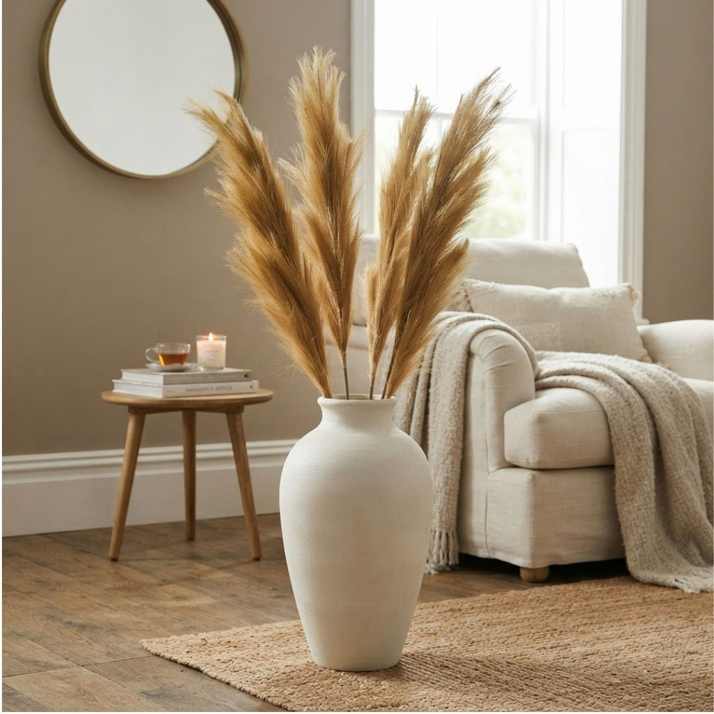 Set de 6 flor pampas dorada