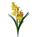 Set de 6 orquídea amarilla artificial