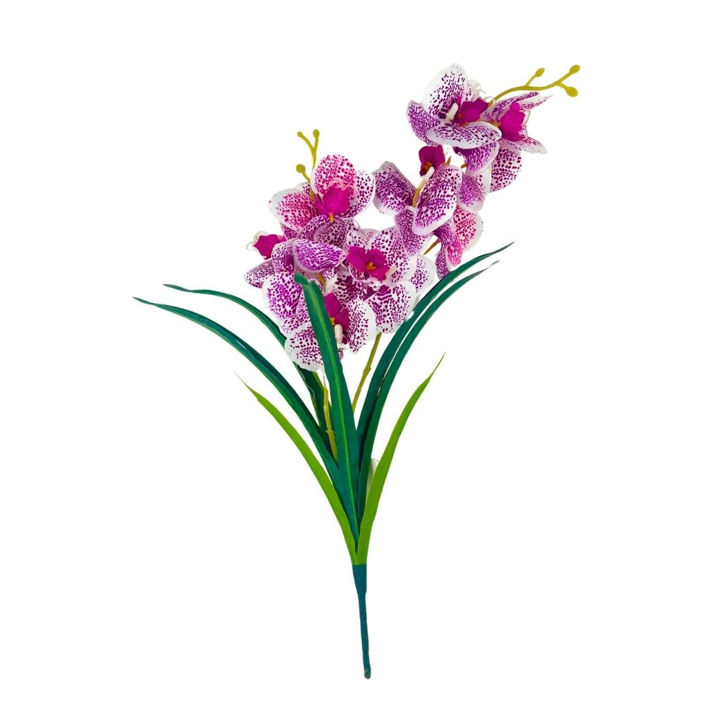Set de 6 orquídea morada artificial