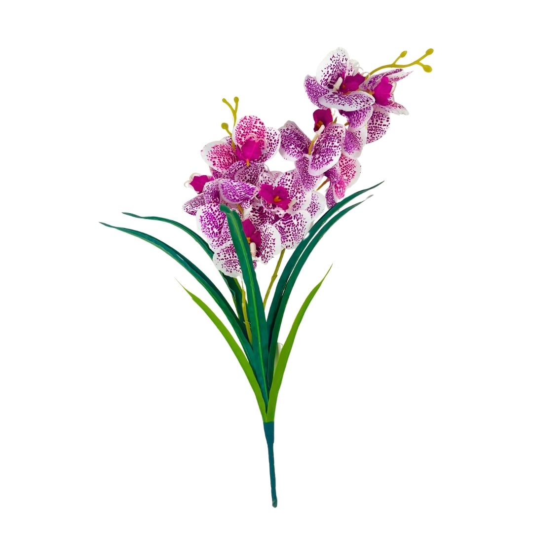 Set de 6 orquídea morada artificial