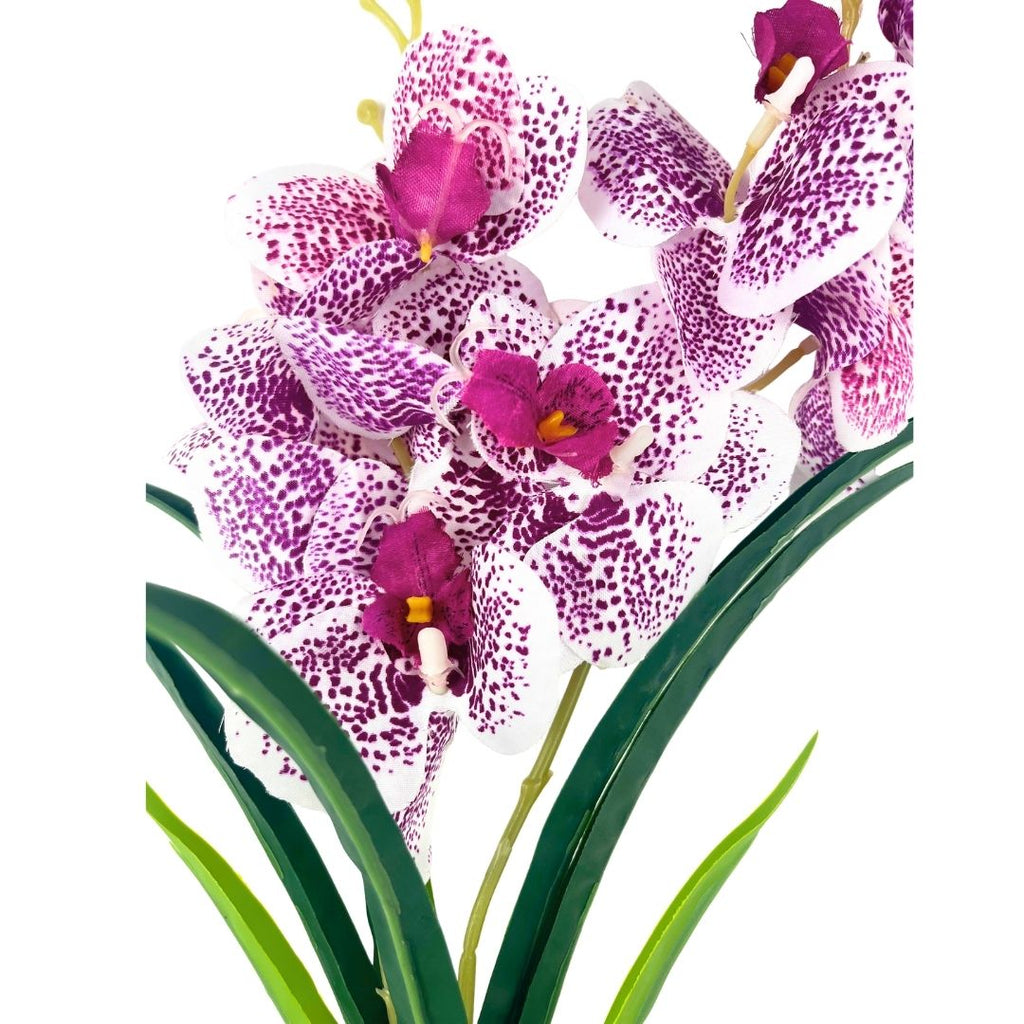 Set de 6 orquídea morada artificial