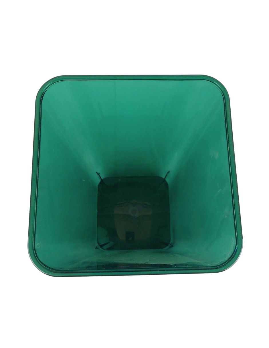 Maceta transparente verde