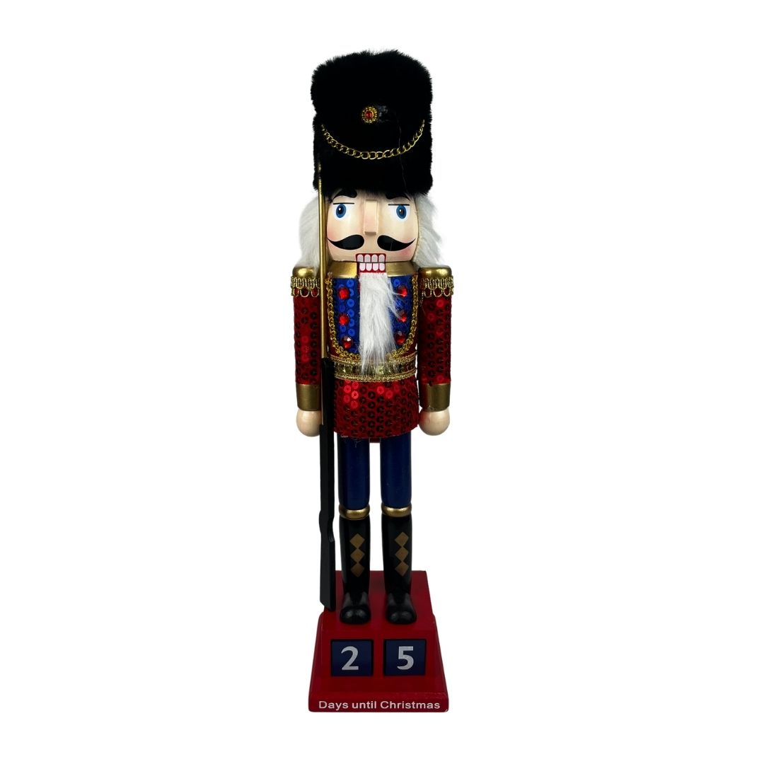 Cascanuez calendario soldado 38 cm