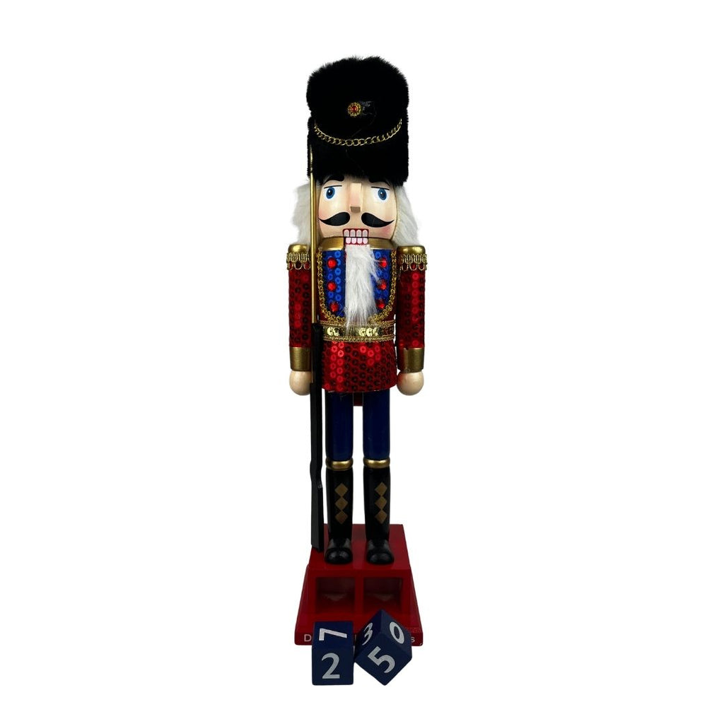 Cascanuez calendario soldado 38 cm