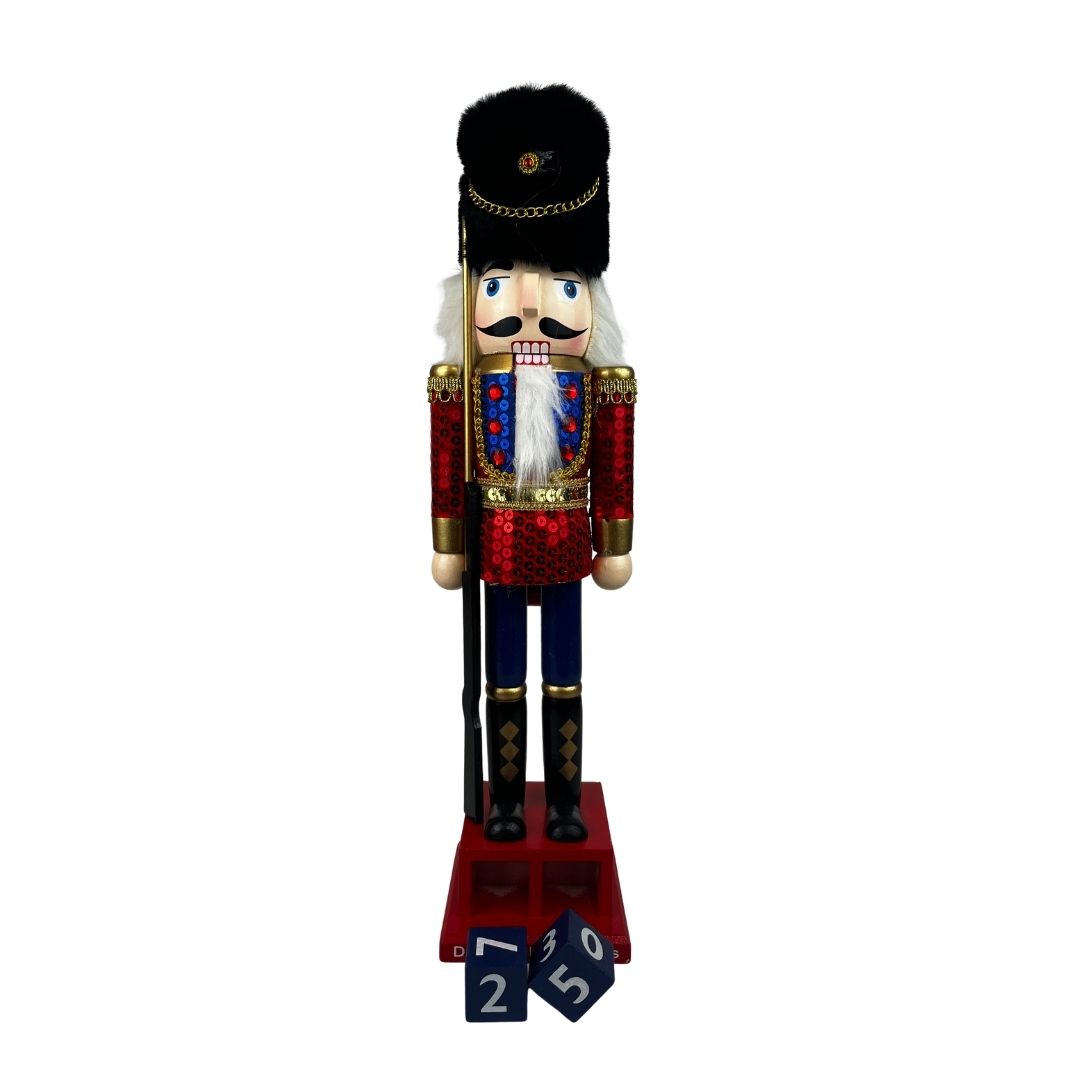 Cascanuez calendario soldado 38 cm