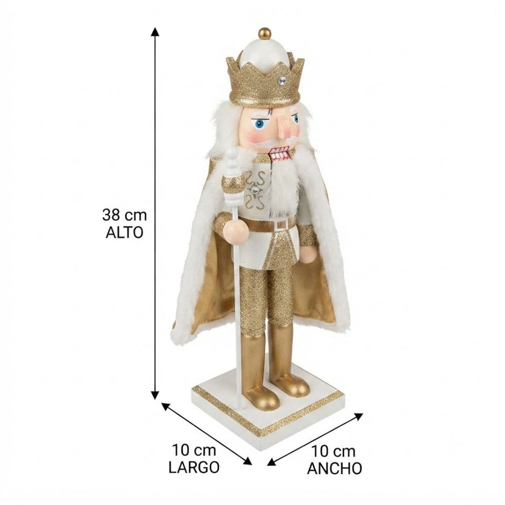 Cascanuez soldado dorado 38 cm