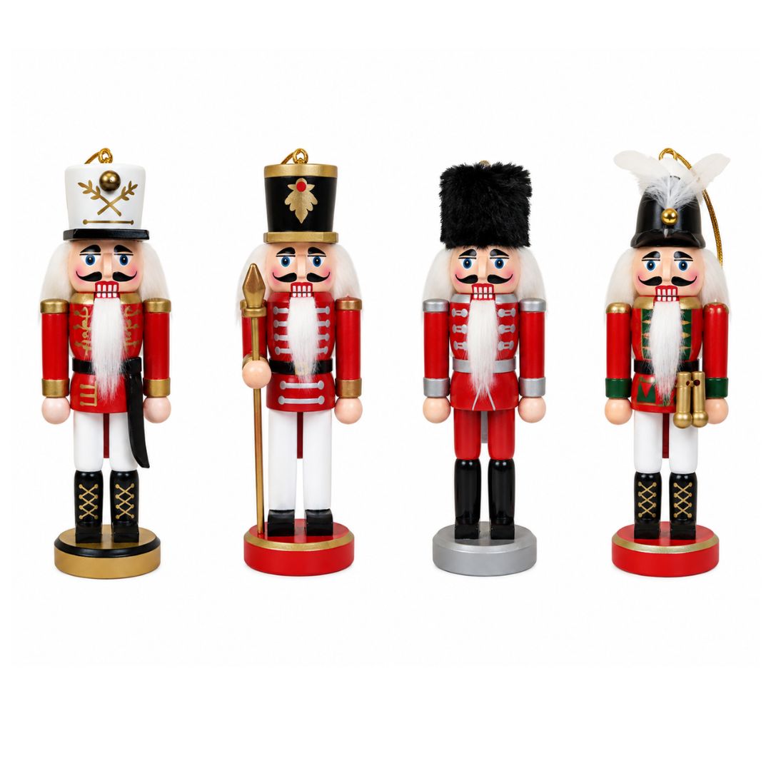 Set de 4 cascanueces rojo