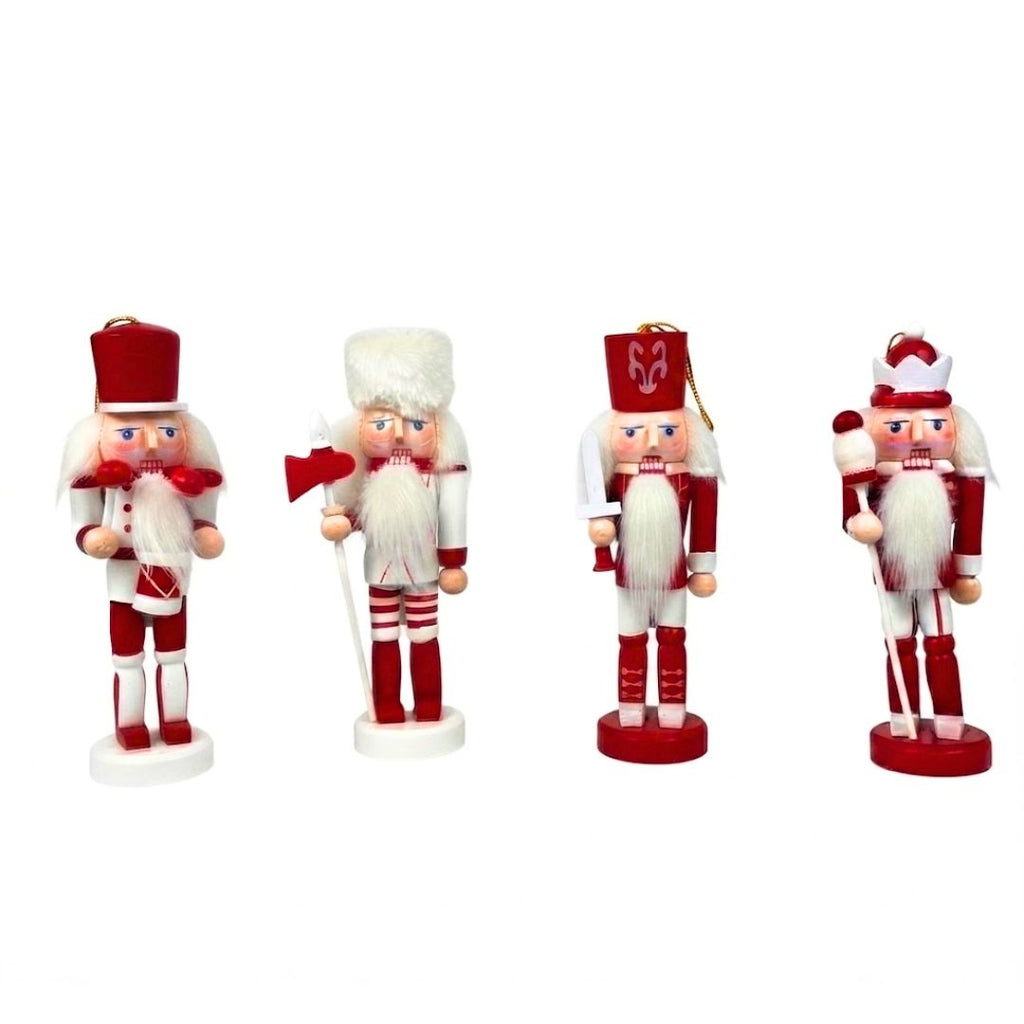 Set de cascanueces rojo-blanco