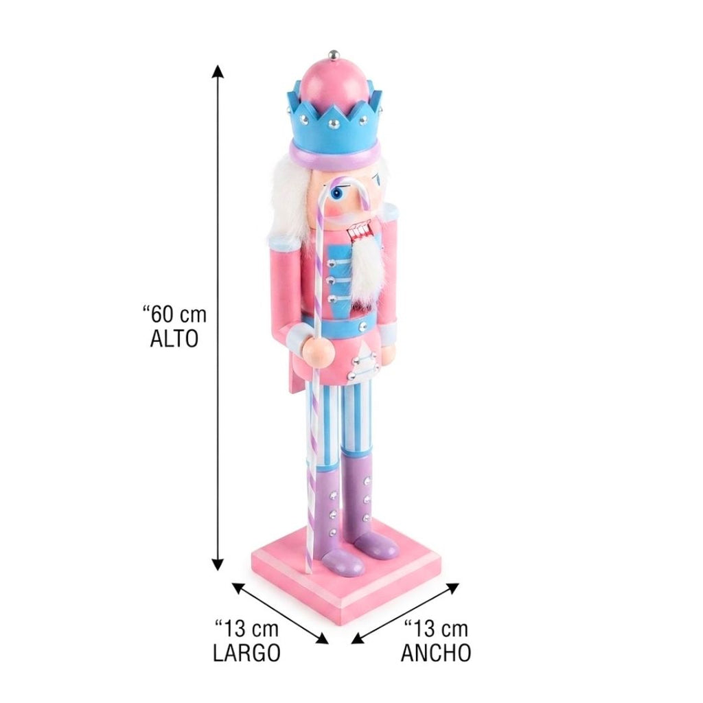 Cascanuez bastón rosa 60cm