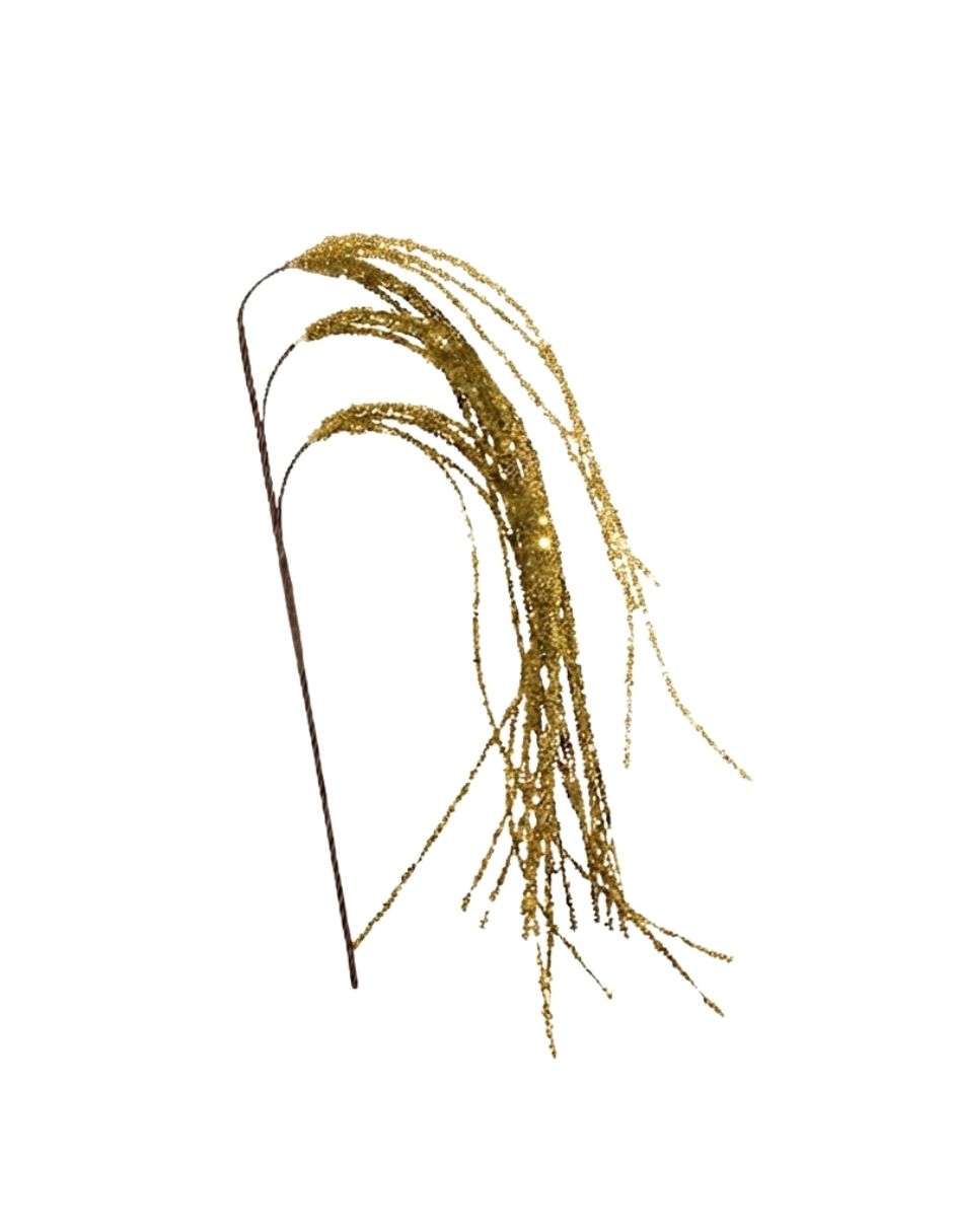 Adorno de espiga dorada
