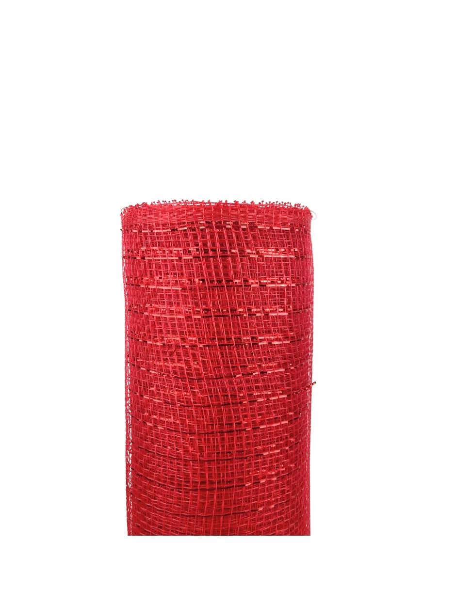 Malla navideña roja