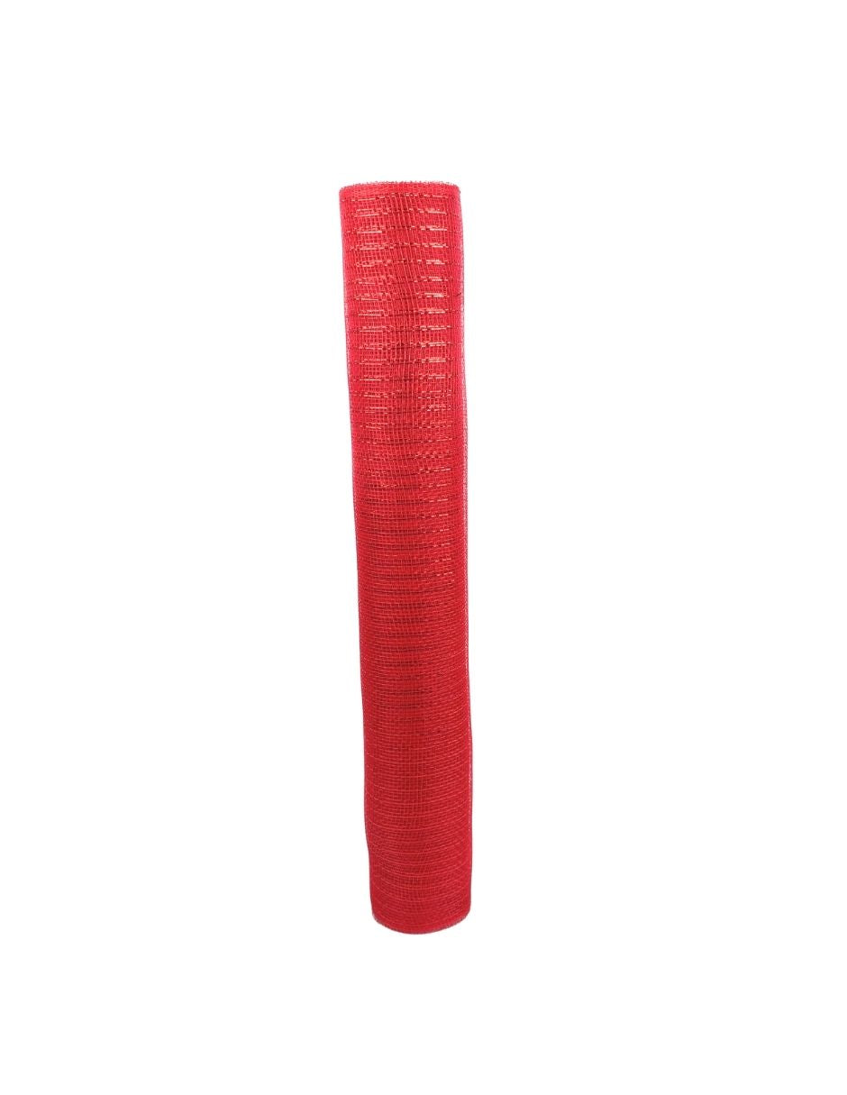 Malla navideña roja