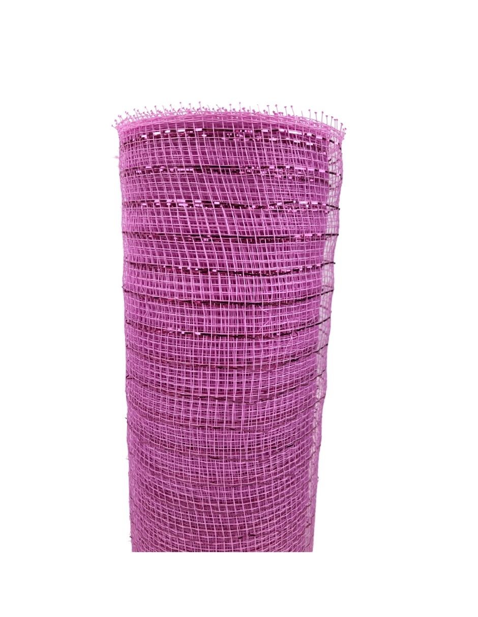 Malla navideña rosa