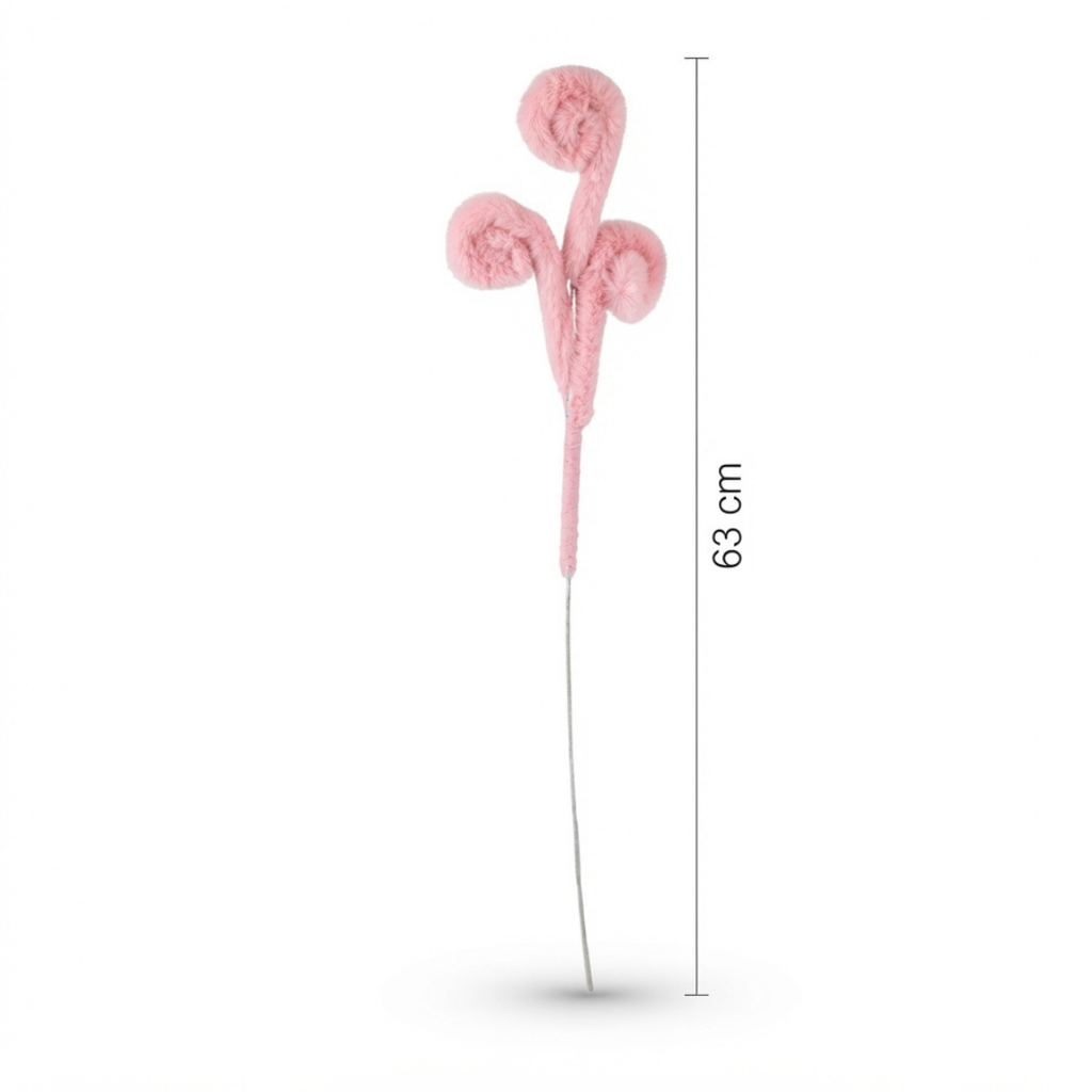 Rama de caramelo rosa artificial