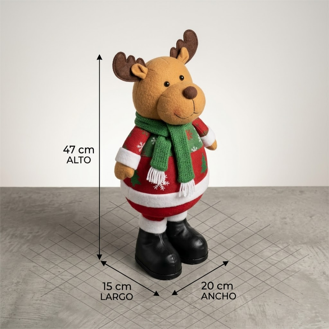 Reno de navidad extensible
