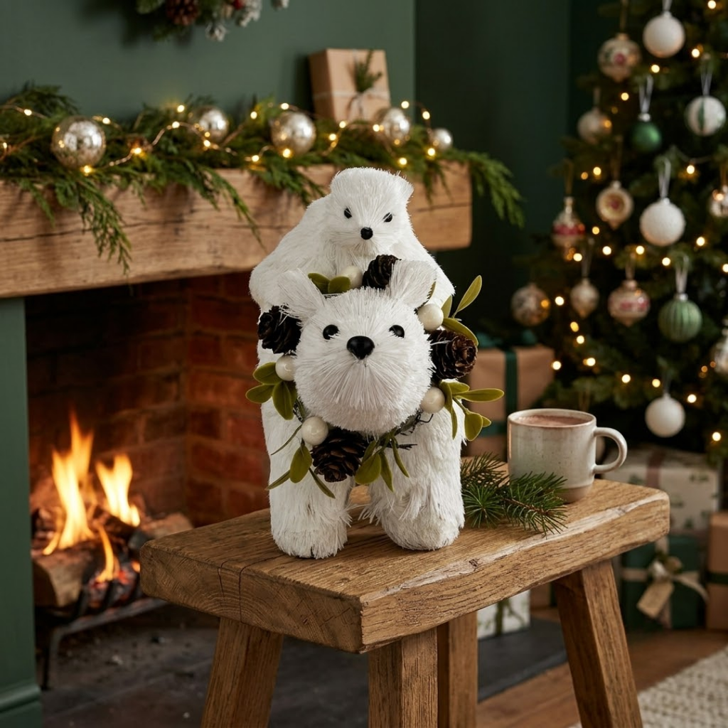 Adorno navideño osos polar