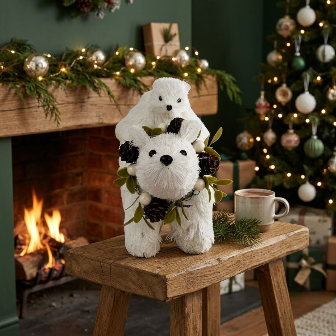 Adorno navideño osos polar