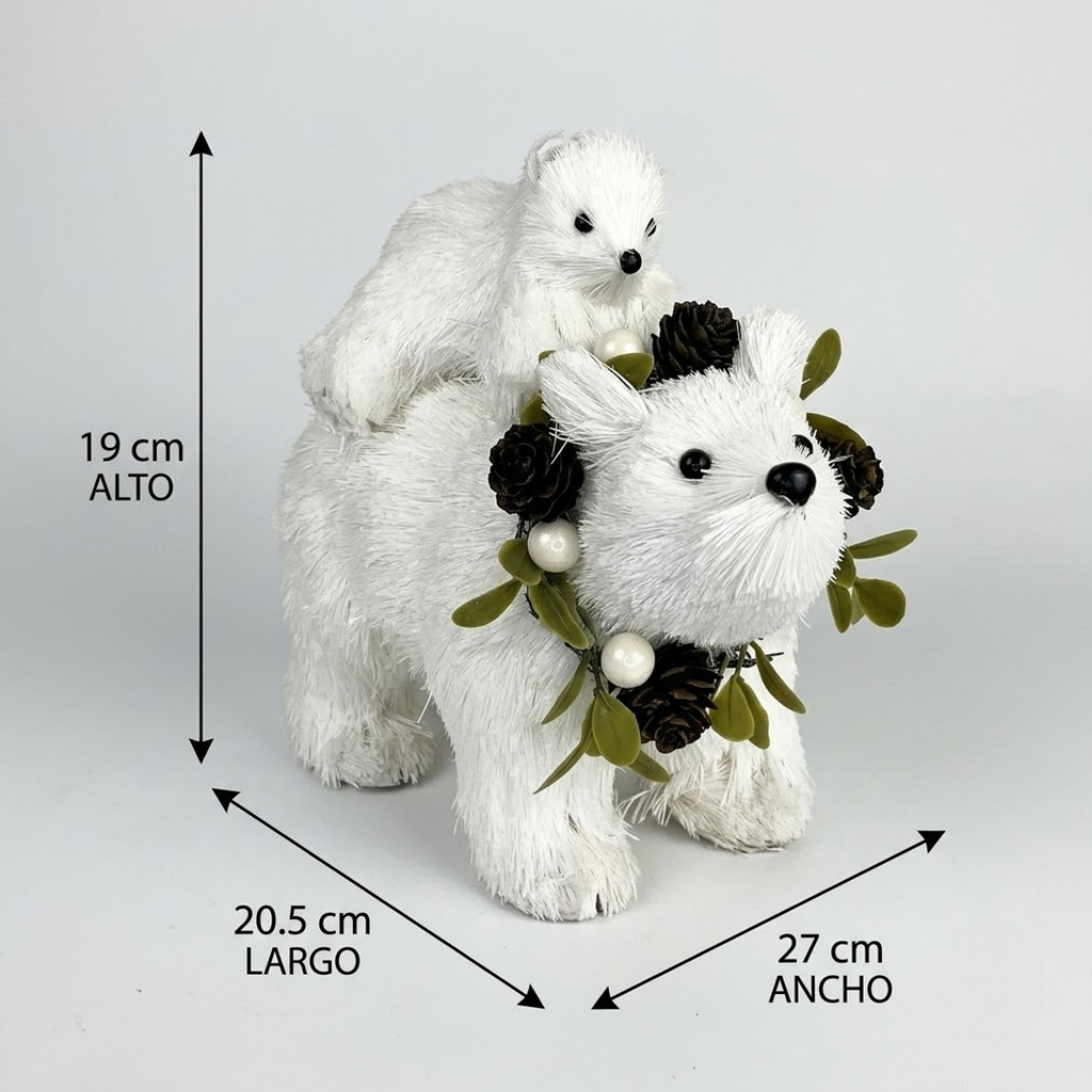 Adorno navideño osos polar
