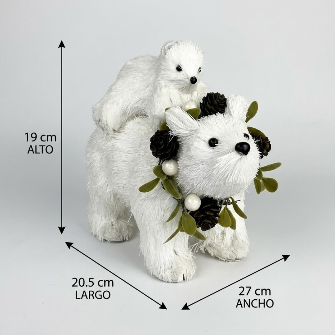 Adorno navideño osos polar