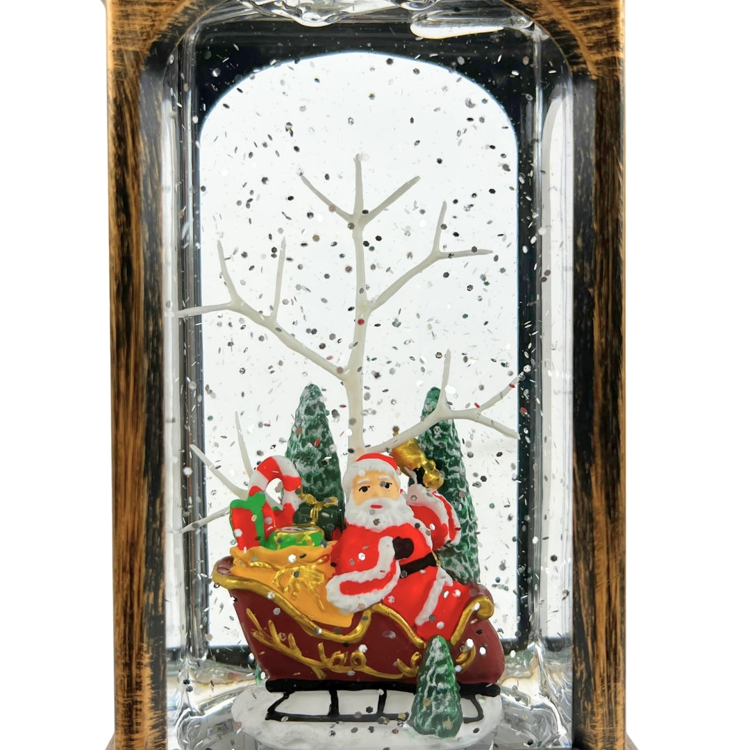 Linterna navideña Santa Claus