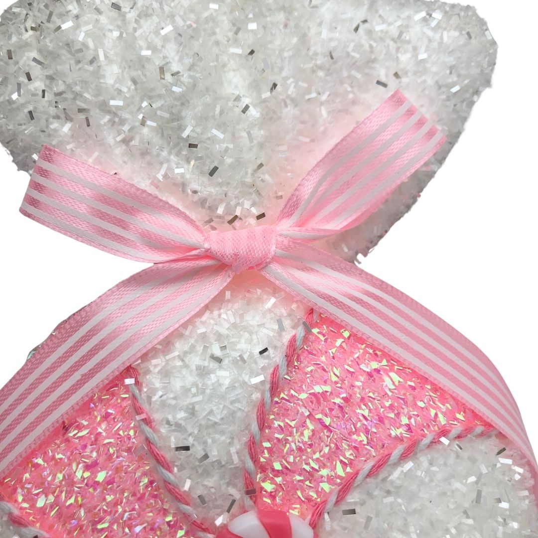 Ornamento de caramelo rosa